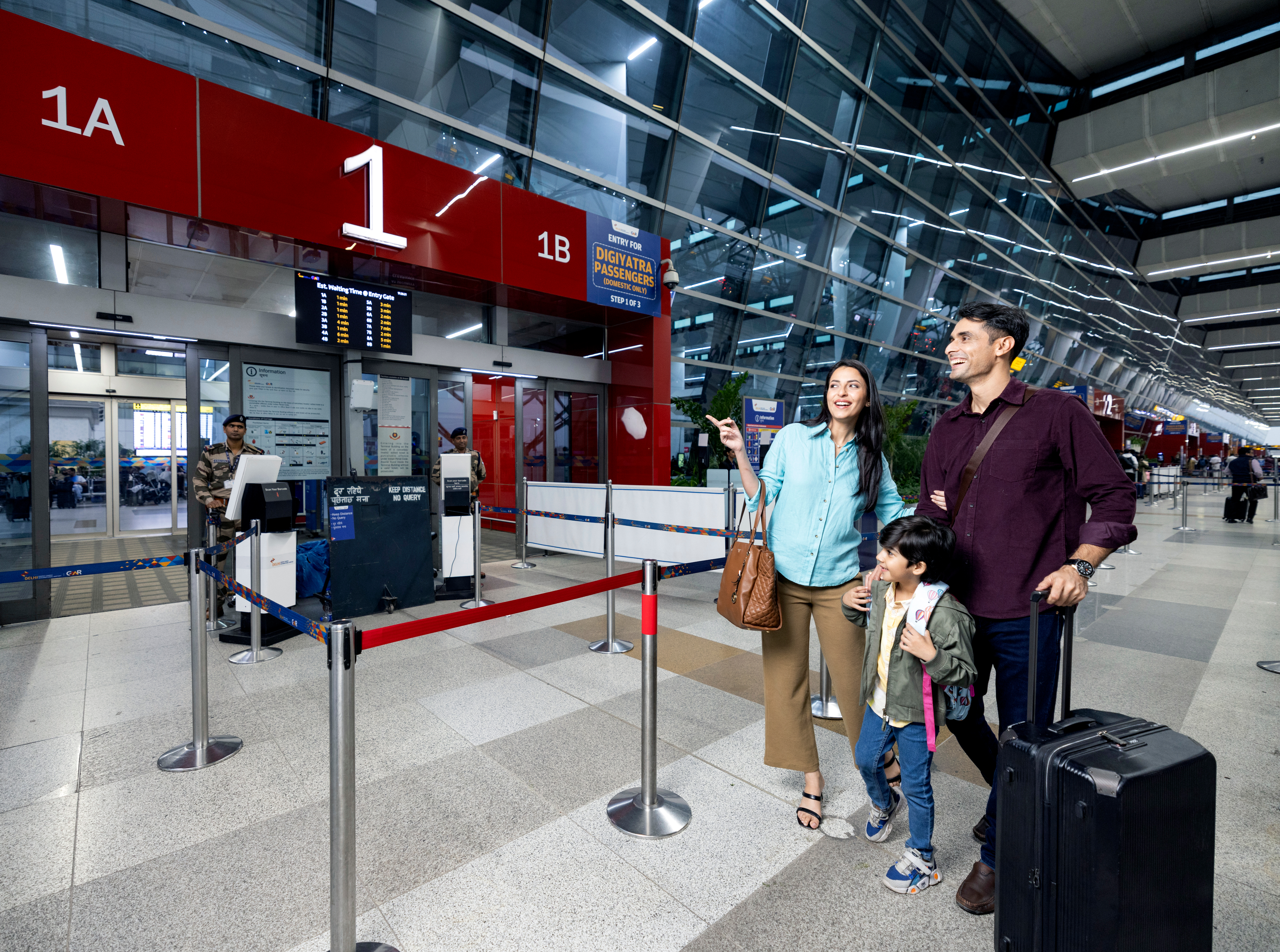 Departure guide landing